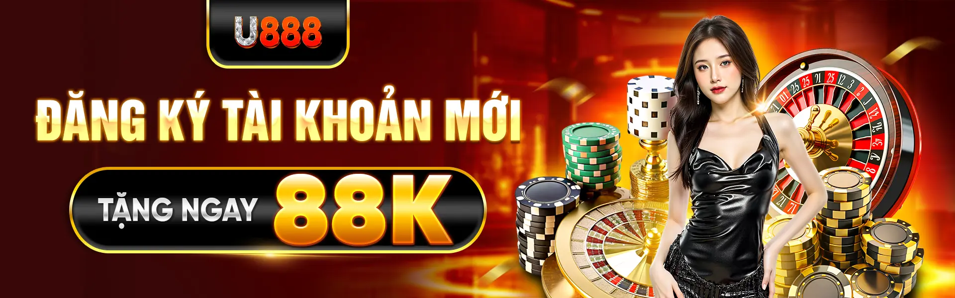 Đăng ký tài khoản U888 tặng 88K